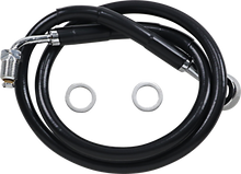 DRAG SPECIALTIES Brake Line - +6" - Black - '18-'23 Softail 618631-6BLK