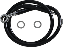 DRAG SPECIALTIES Brake Line - +8" - Black - '18-'23 Softail 618631-8BLK