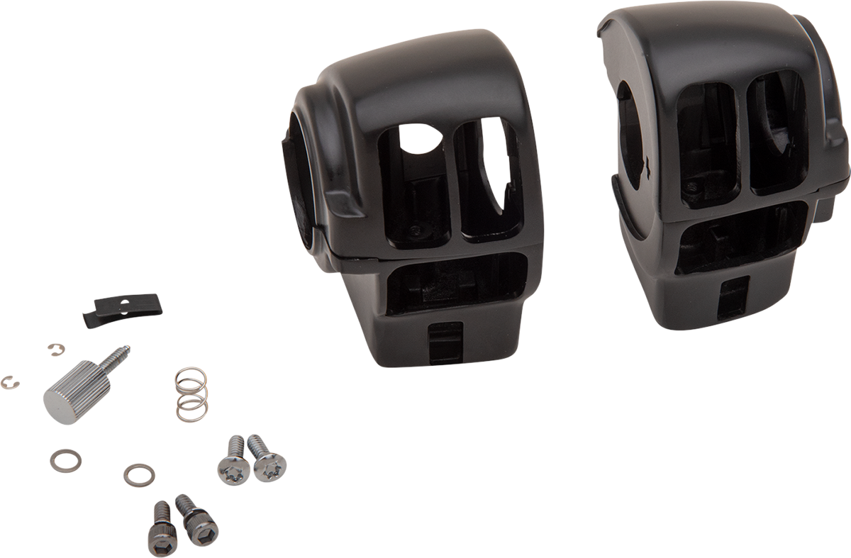 DRAG SPECIALTIES Handlebar Switch Housing Kit - Radio - Matte Black H07-0782MB