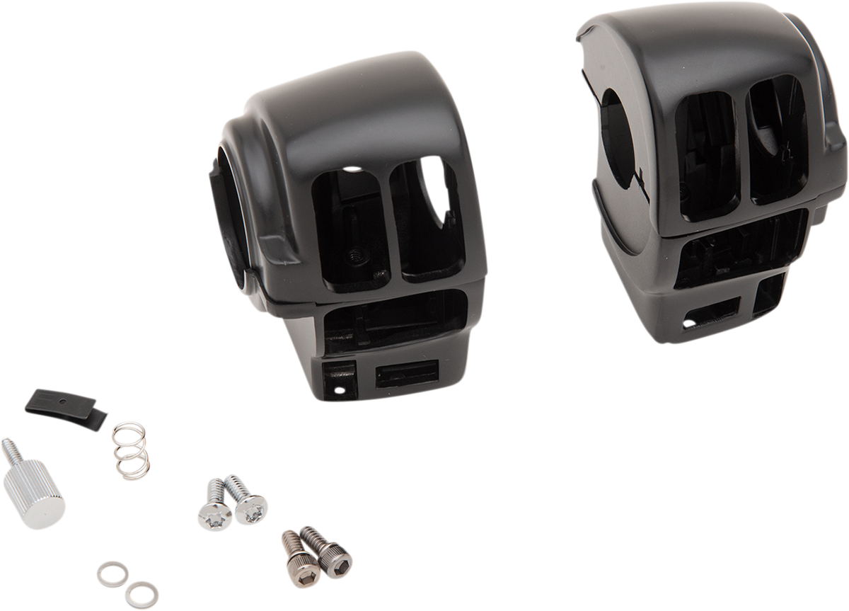 DRAG SPECIALTIES Handlebar Switch Housing Kit - Cruise - Matte Black H07-0783MB