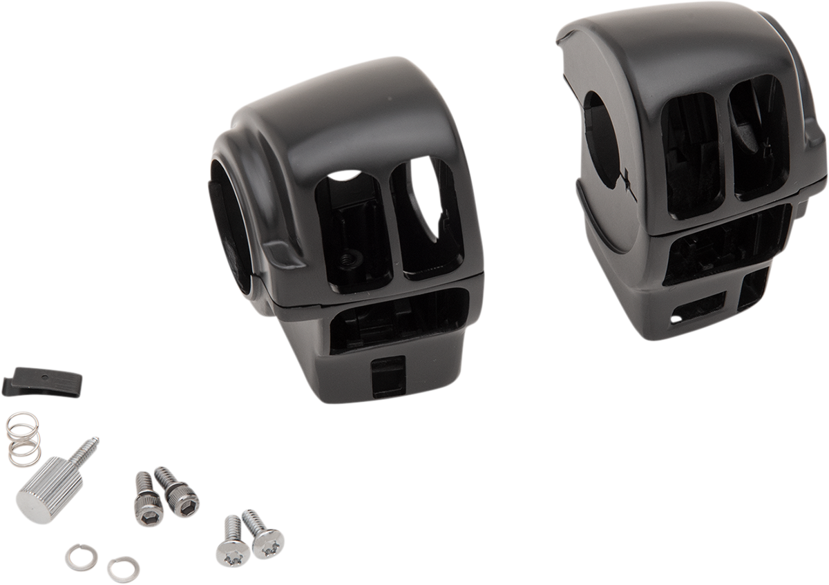 DRAG SPECIALTIES Handlebar Switch Housing Kit - Matte Black H07-0785MB