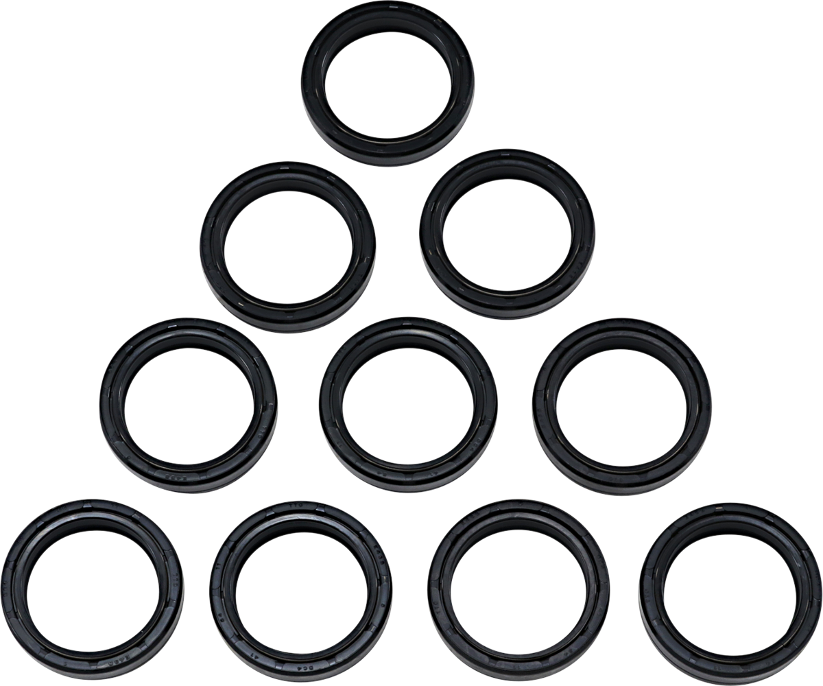 DRAG SPECIALTIES Fork Oil Seals - 41 mm - Showa Forks - 10-Pack 55-119-10
