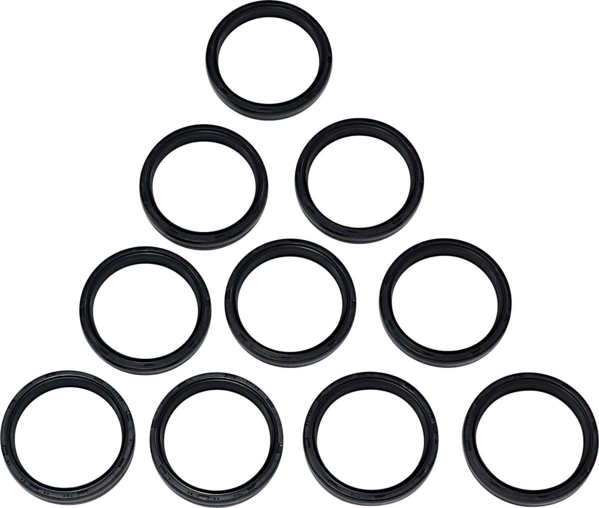 DRAG SPECIALTIES Fork Seals - 49 mm - 10-Pack 55-129-10