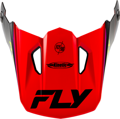Kinetic Rally Helmet Visor Red/Black/White Xl/2x