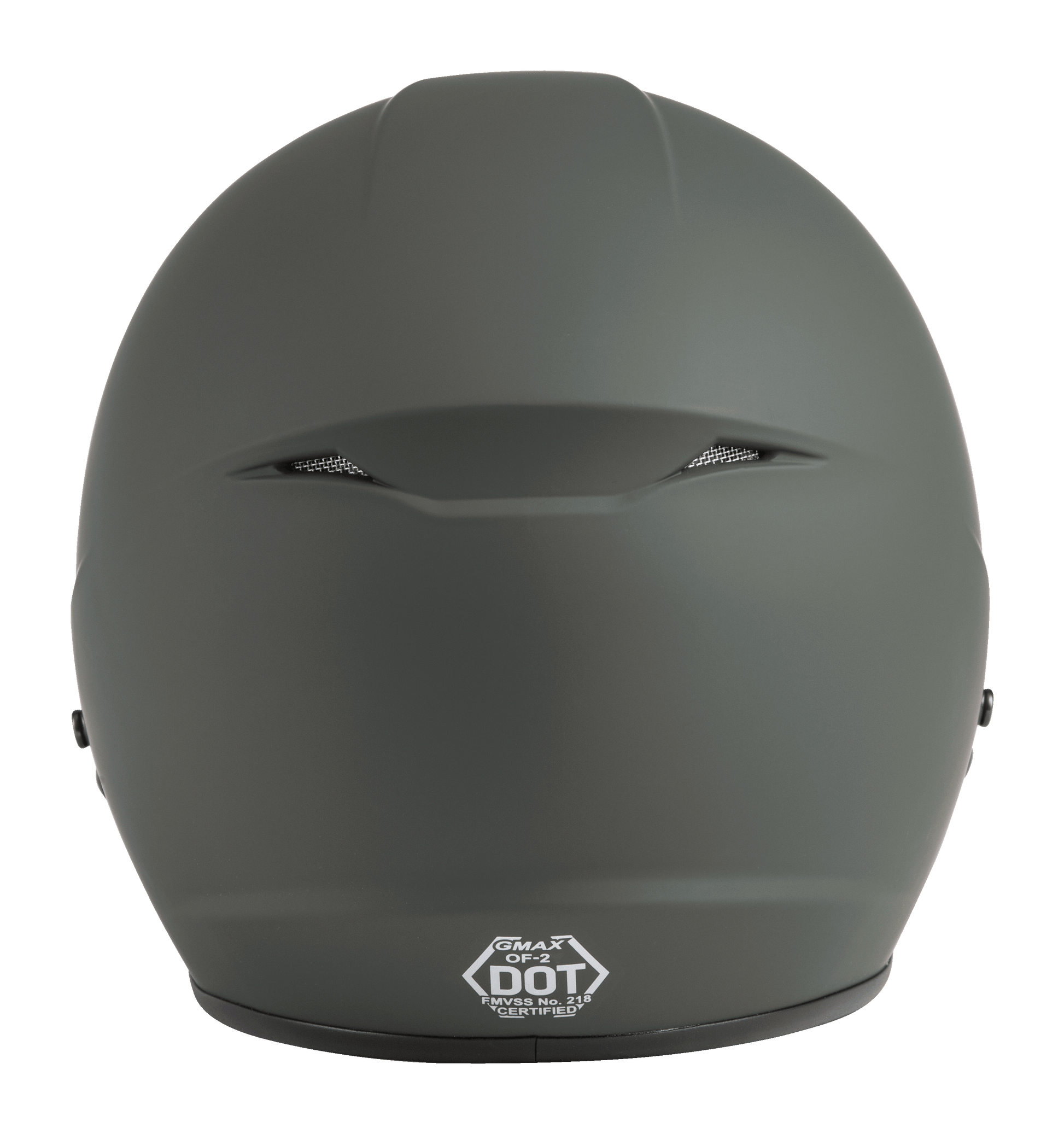 Of 2 Open Face Helmet Matte Green 2x
