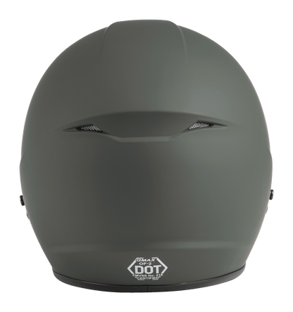Of 2 Open Face Helmet Matte Green Xl