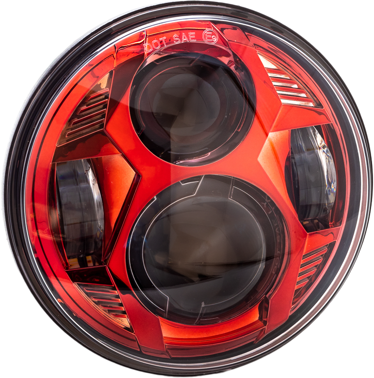 5.75" Led Red Headlight
