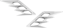 SHOW CHROME Fender Vent Filler Accent - Front - Chrome 52-959