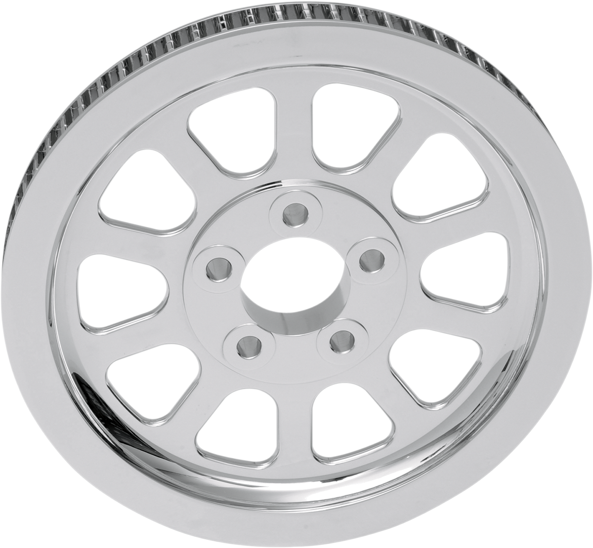DRAG SPECIALTIES Chrome Rear Pulley - 66 Tooth - FXST/FLSTF 191311