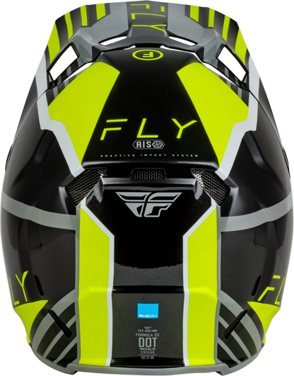 Youth Formula Cc Strike Helmet Grey/Black/Hi Vis Yl
