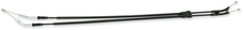 PARTS UNLIMITED Black Vinyl Throttle Cable - Kawasaki 54012-1604