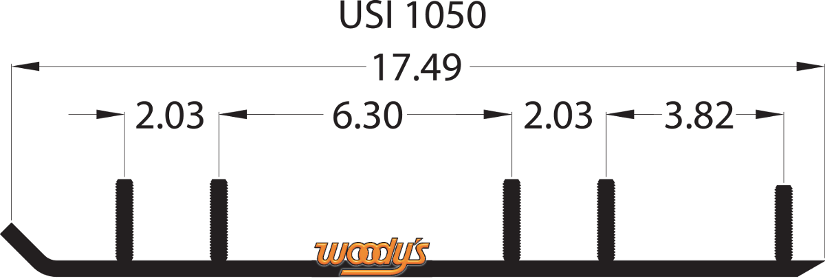 WOODY'S Executive Series™ Flat-Top® Runner - 8.0" - 60° - USI WSI-1050