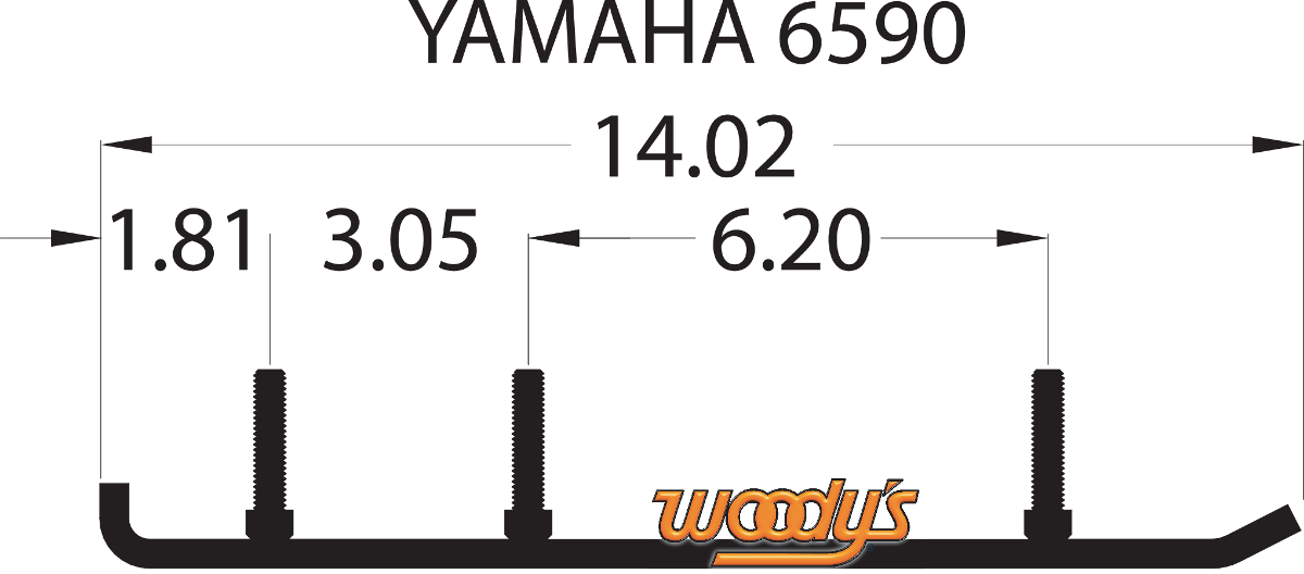 WOODY'S Extender Trail III™ Flat-Top® Runner - Yamaha EYV3-6590