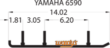 WOODY'S Extender Trail III™ Flat-Top® Runner - Yamaha EYV3-6590