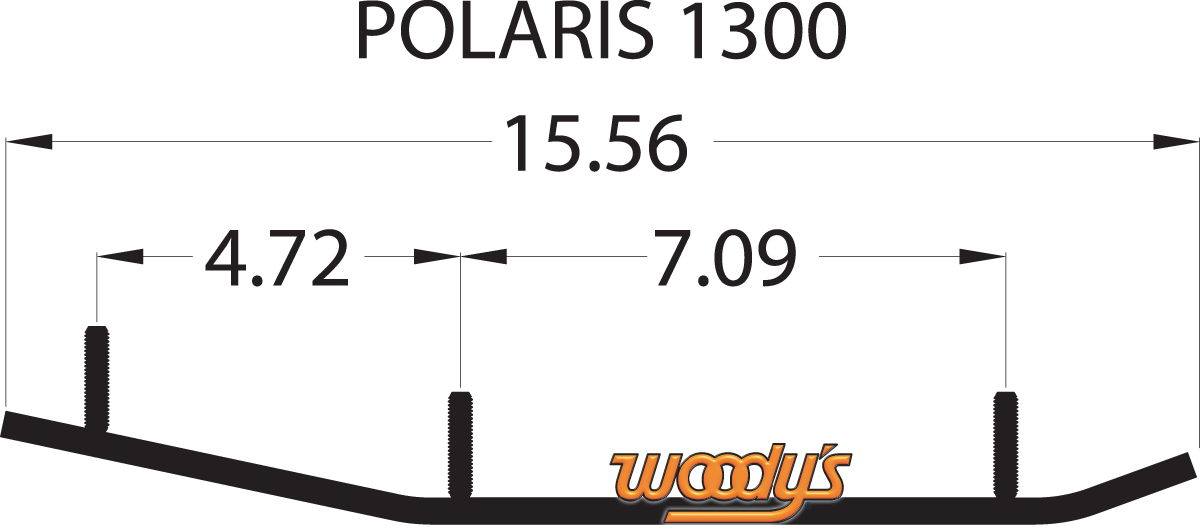 WOODY'S Wear Bar - Trail Blazer IV™ Flat-Top® - 6" - 60° - Yamaha TPI4-1300