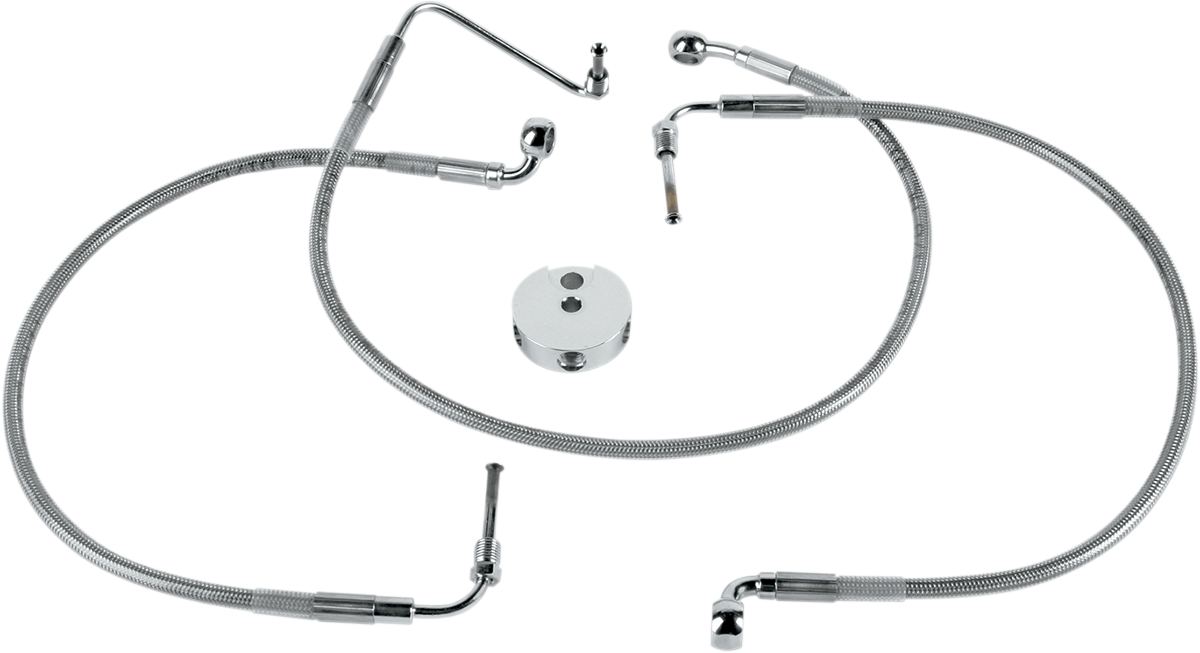 DRAG SPECIALTIES Brake Line - Front - Stainless Steel 640114