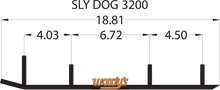 WOODY'S Executive Series™ Flat-Top® Runner - 8.0" - 60° - Slydog WSL-3200