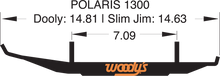 WOODY'S Dooly™ Runners - 4" - 90° - Polaris DP4-1300