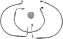 DRAG SPECIALTIES Brake Line - Front (Lower/Upper) - Stainless Steel 640312