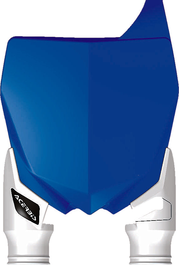 Front Number Plate Blue/White