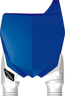 Front Number Plate Blue/White