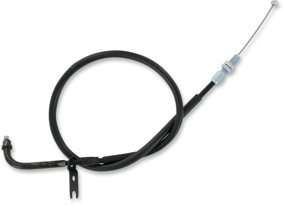 PARTS UNLIMITED Black Vinyl Throttle Cable - Suzuki 58300-29G10