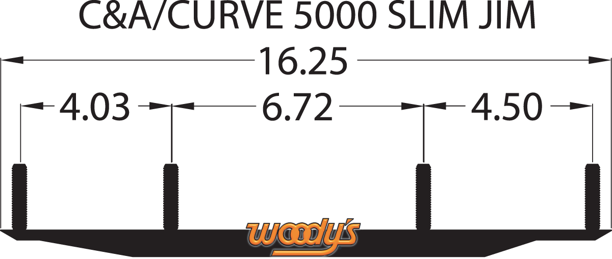 WOODY'S Dooly™ Runners - 4" - 90° - C&A Pro DC4-5000