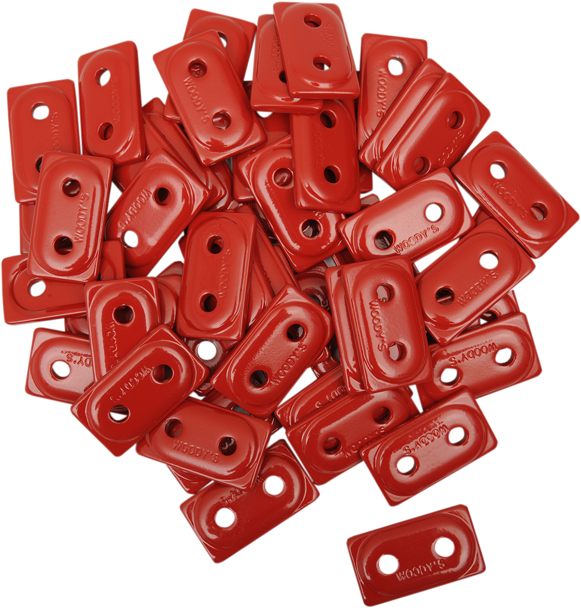 WOODY'S Support Plates - Double Digger® - Red - 48 Pack ADD2-3790-B