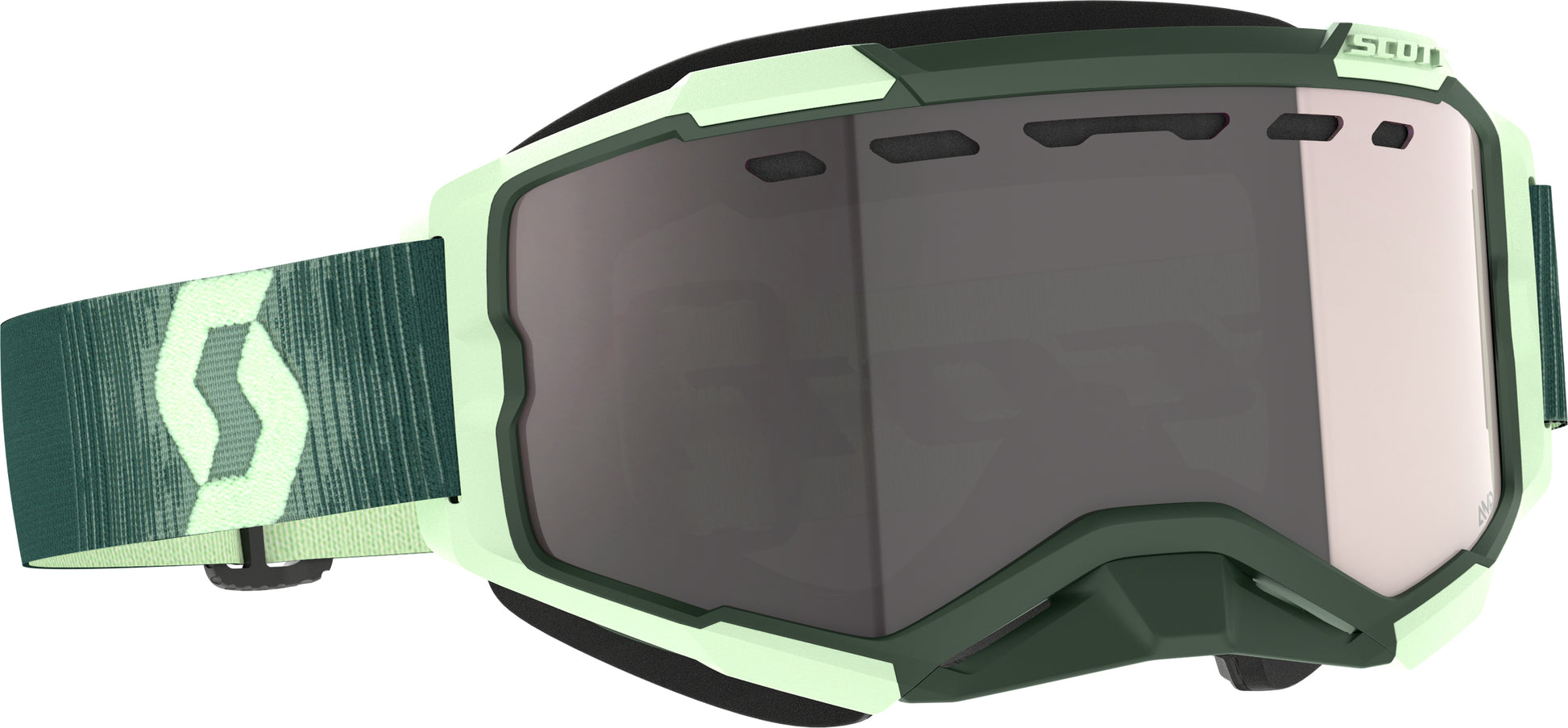 Fury Snowcross Goggle Drk Grn/Mnt Grn Enhcr Slv Chrm