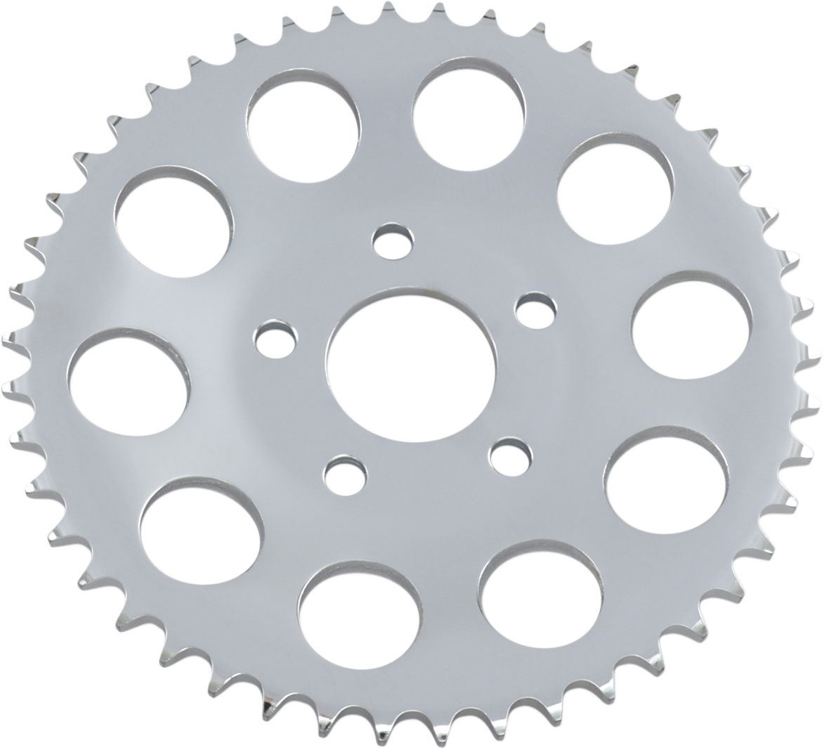 DRAG SPECIALTIES Rear Sprocket - Chrome - Dished - 46 Tooth 19430P