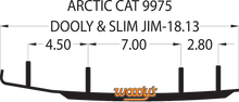 WOODY'S Dooly™ Runners - 8" - 60° - Arctic Cat/Yamaha DA8-9975