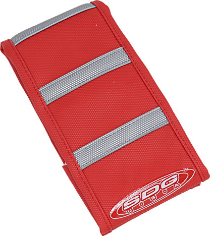 SDG 6-Ribbed Seat Cover - Grey Ribs/Red Top/Red Sides 95943XRR