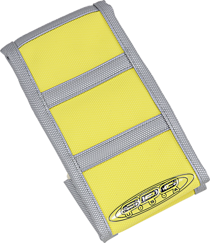 SDG 6-Ribbed Seat Cover - Gray Ribs/Yellow Tip/Gray Sides 95925XYX