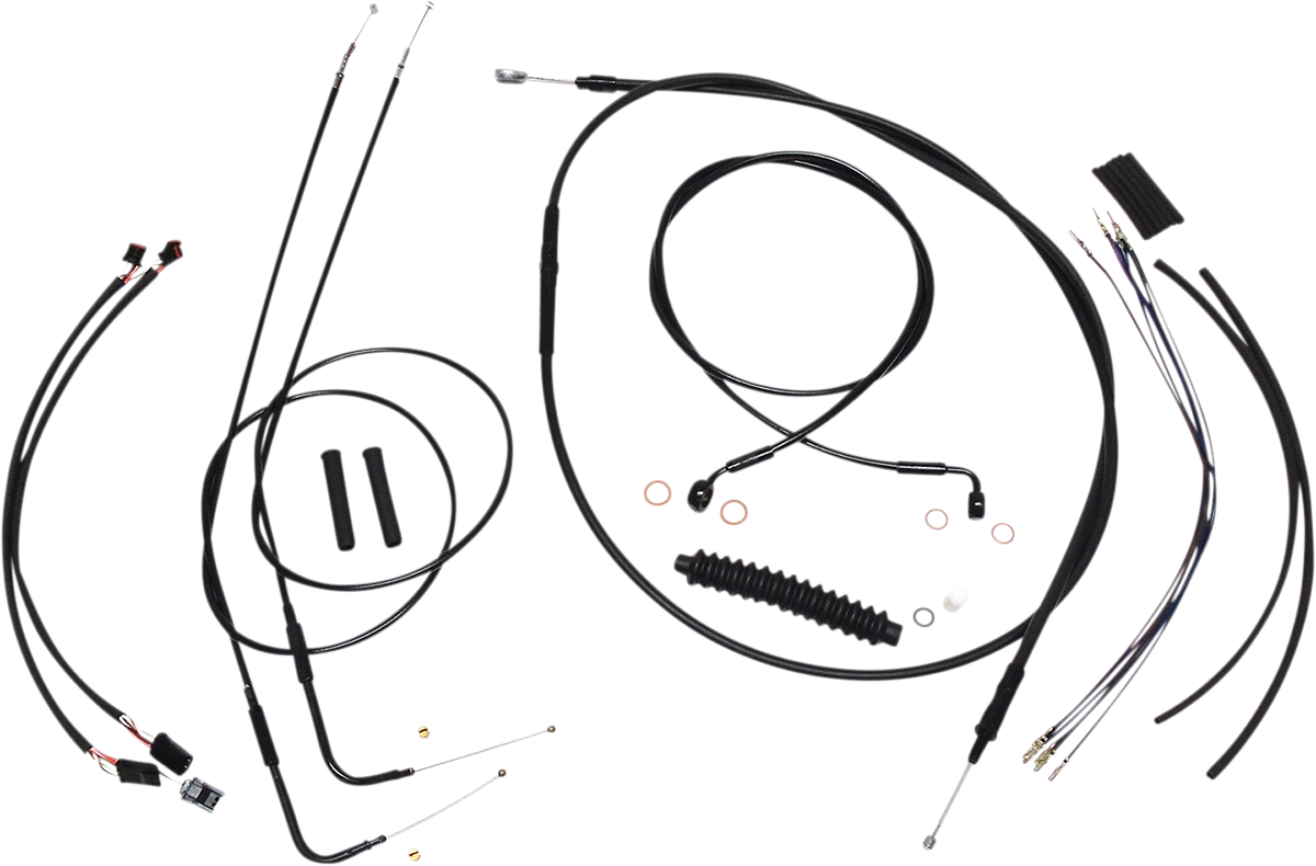 MAGNUM SHIELDING XR Handlebar Installation Kit - 12"-14" Ape Hangers - '11-'14 FLS - Black 486271