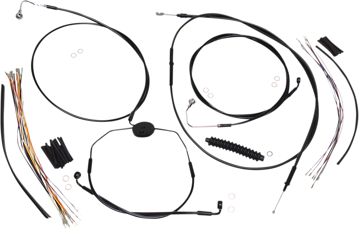 MAGNUM SHIELDING XR Handlebar Installation Kit - 12"-14" Ape Hangers - '08-'13 FLTR - Black 486321