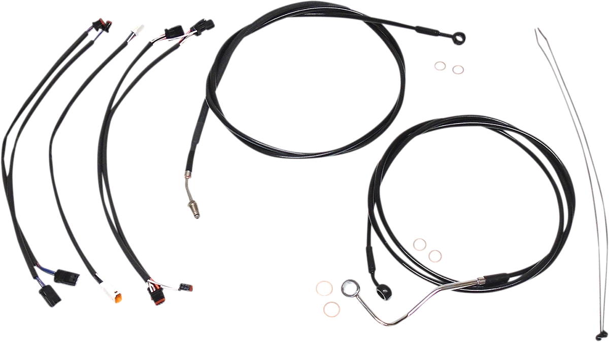 MAGNUM SHIELDING XR Handlebar Installation Kit - 15"-17" Ape Hangers - '17-'20 FLHRXS - Black 486422