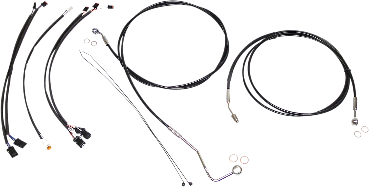 MAGNUM SHIELDING XR Handlebar Installation Kit - 15"-17" Ape Hangers - '17-'20 FLHRXS - Black/Chrome 489422