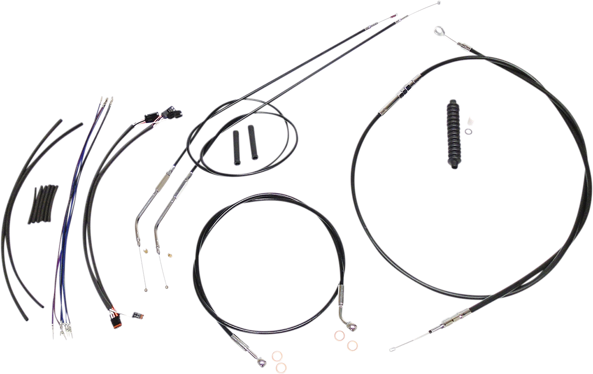MAGNUM SHIELDING XR Handlebar Installation Kit - 10"-12" Ape Hangers - '14-'22 Sportster - Black/Chrome 489662