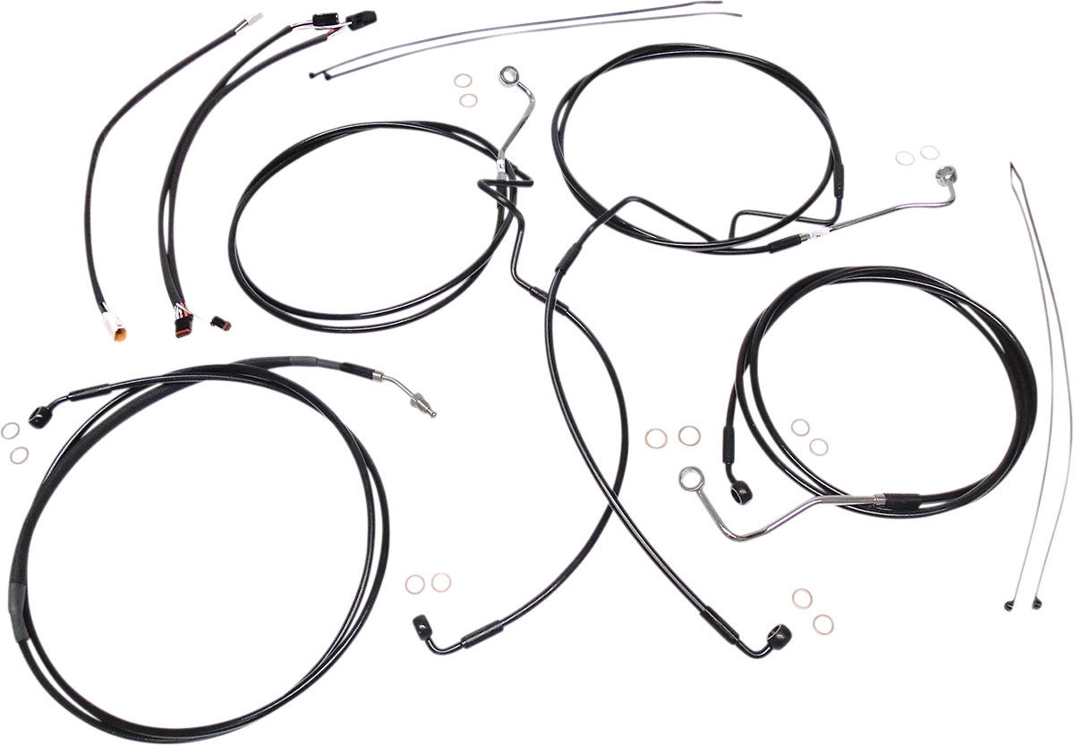 MAGNUM SHIELDING XR Handlebar Installation Kit - 12"-14" Ape Hangers - '16 FLH - Black 486691