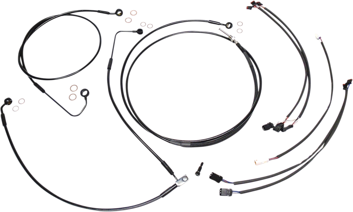 MAGNUM SHIELDING XR Handlebar Installation Kit - 12"-14" Ape Hangers - '16 FLSS - Black 486821