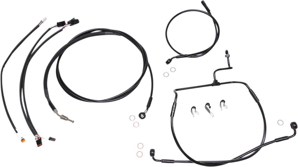 MAGNUM SHIELDING XR Handlebar Installation Kit - 12"-14" Ape Hangers - '17-'20 FLHX - Black 486831