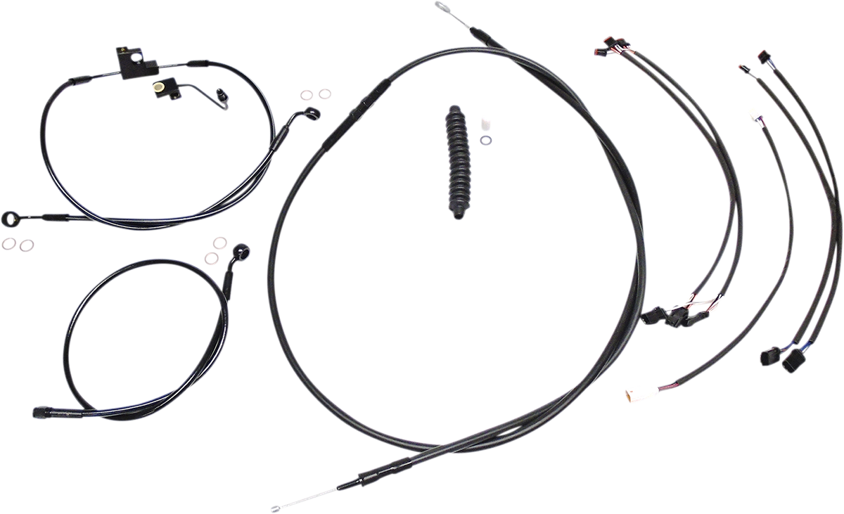 MAGNUM SHIELDING XR Handlebar Installation Kit - 12"-14" Ape Hangers - '16-'17 FXDLS - Black 486901