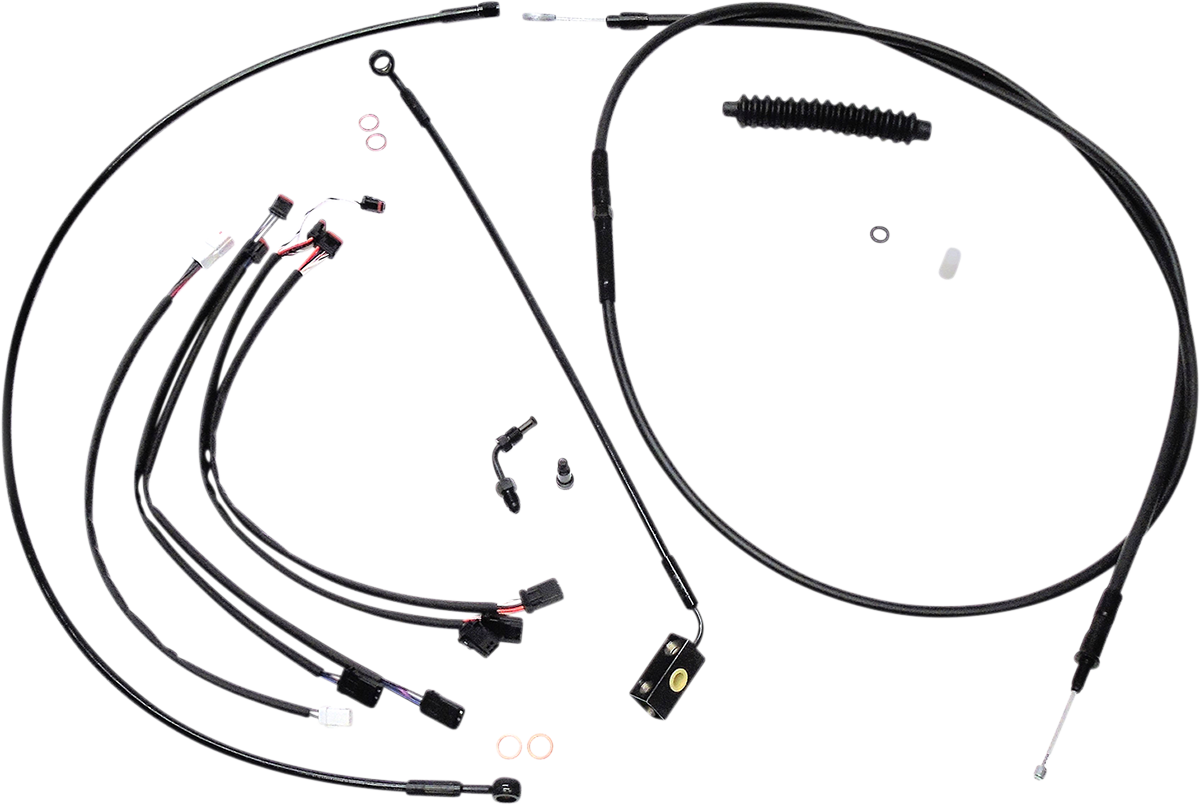 MAGNUM SHIELDING XR Handlebar Installation Kit - 15"-17" Ape Hangers - '18-'24 Softail - Black 486942