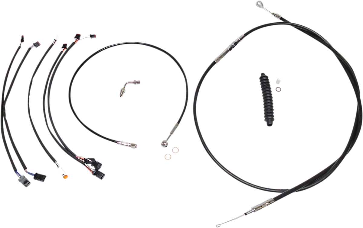 MAGNUM SHIELDING XR Handlebar Installation Kit - 15"-17" Ape Hangers - '18-'24 Softail - Black/Chrome 489962