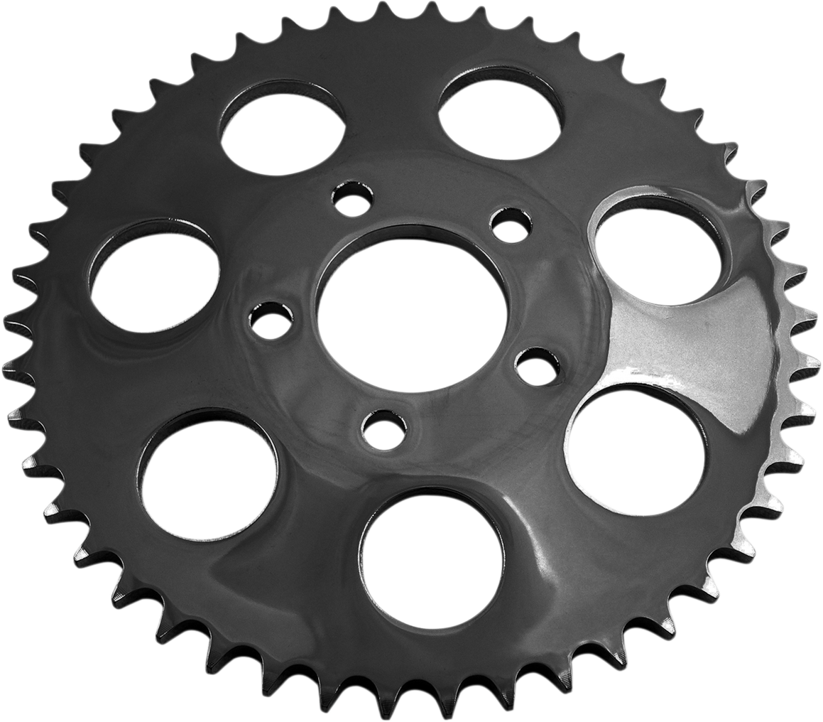 DRAG SPECIALTIES Rear Sprocket - Dished - 46 Tooth - Gloss Black - Big Twin 16431EB