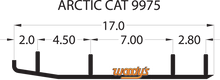 WOODY'S Top-Stock™ Hard Surface Bar - 60° - Arctic Cat/Yamaha HSA-9975