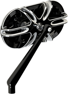 ARLEN NESS Mirror - Side View - Caged Series/Deep Cut - Black - Left 13-164