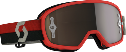 Youth Buzz Mx Pro Goggle Red/Grey W/Gold Chrome Works