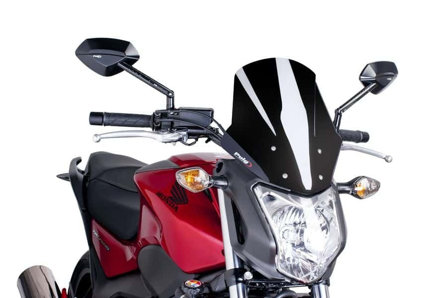 Windscreen Racing Black Hon