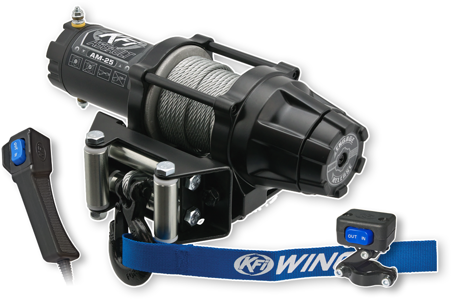 2500lb Steel Cable Assault Series Winch